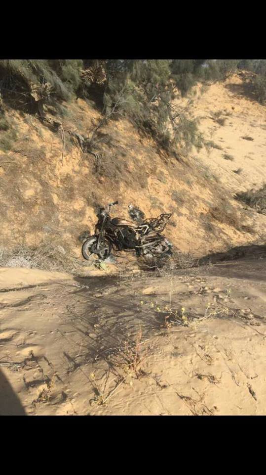 Mansourtalk's tweet photo. Last friday #Trabain tribe targeted one #ISIS fighter on a motorcycle in #Alagraa area southern #Rafah. some documents were seized https://t.co/939qSU8IA0