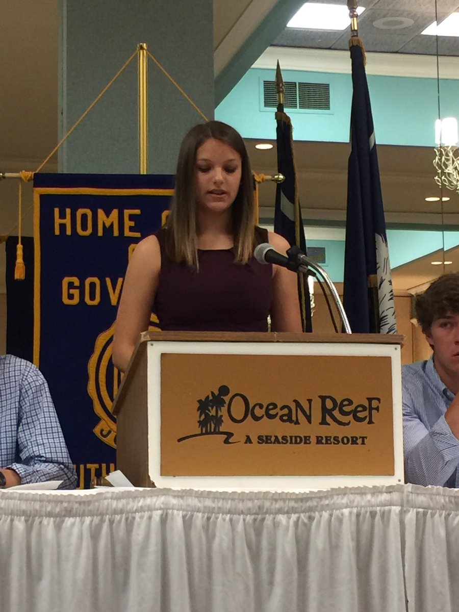 NAJuniorCivitan's tweet photo. Congrats to Amy McJunkins on being elected as Governor for the SC Jr.Civitan District &amp; for winning Female Junior Civitan of the Year! https://t.co/sXuIEgmkm8