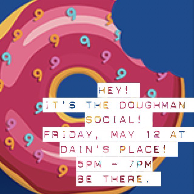 DOUGHMAN_Durham's tweet photo. It's the #DOUGHMAN9 social @Dains_Place ! Find a team, behold the DOUGHMAN cup, drink beer! 5-7pm on Friday May 12. See you there. https://t.co/4HgWYxXhm6