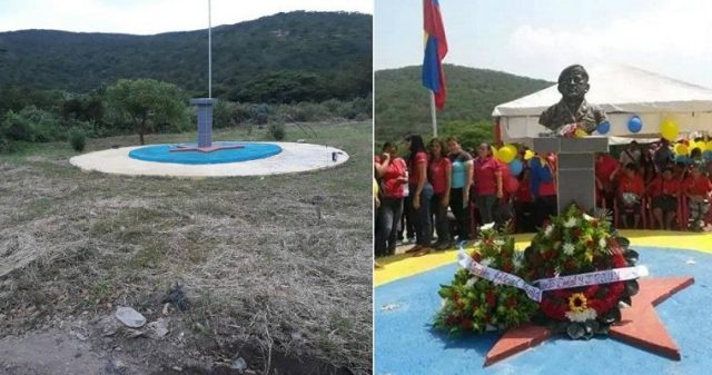 eldiario's tweet photo. El poder de los gochos: desaparecieron busto de Hugo Chávez en Ureña (Fotos) https://t.co/6HYKHbxy6X https://t.co/LhtiscTHvp