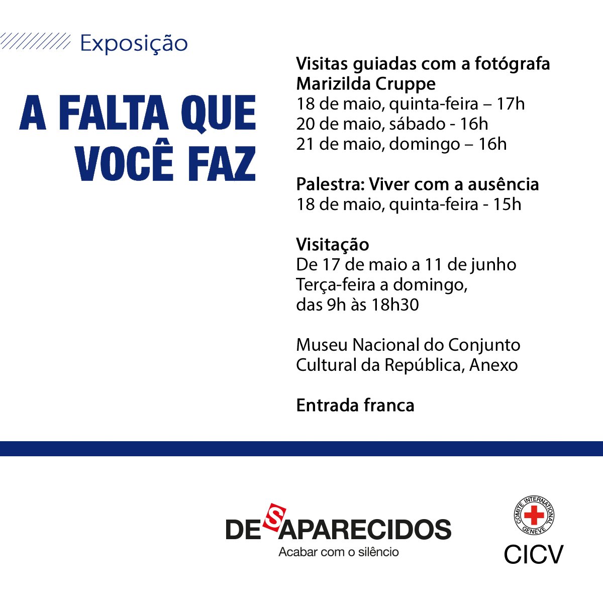 Exposição #AFaltaQueVocêFaz mostra a dor e a força de familiares de pessoas desaparecidas icrc.org/pt/afaltaquevo…