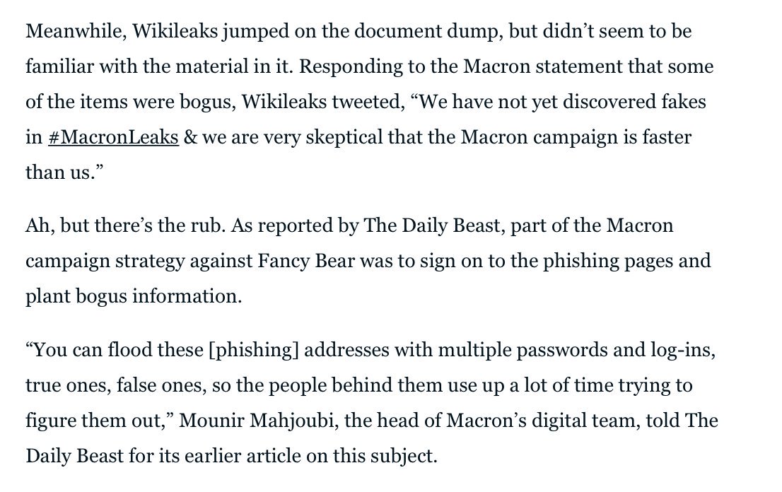 tomgbarrett's tweet photo. Seems that the Macron campaign may have been one or two steps ahead of the... https://t.co/9IO8aw0GhT by #andreakirwan via @c0nvey https://t.co/VTkDmlJIsP