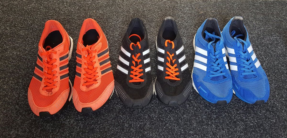 D4VE_C's tweet photo. Shoes worn at my last 3 marathons 2:50 2:42 2:39
#goodmemorys #Comeback #whatsnext #cantwait #motivated https://t.co/i2OIjOa9bW
