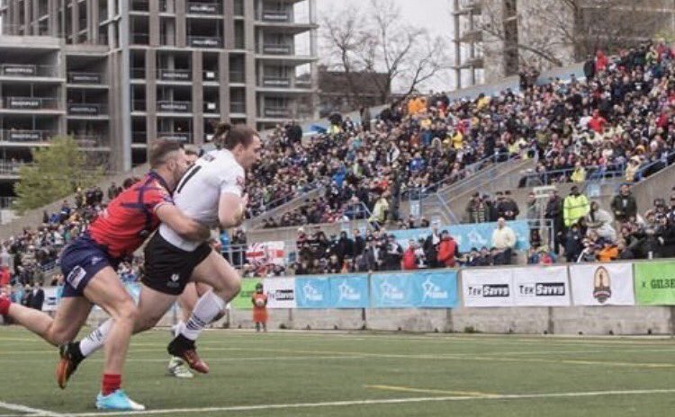 Great to be playing in front of a big crowd again <a href="/TOwolfpack/">Toronto Wolfpack</a> the atmosphere was unreal. 🐺🇨🇦