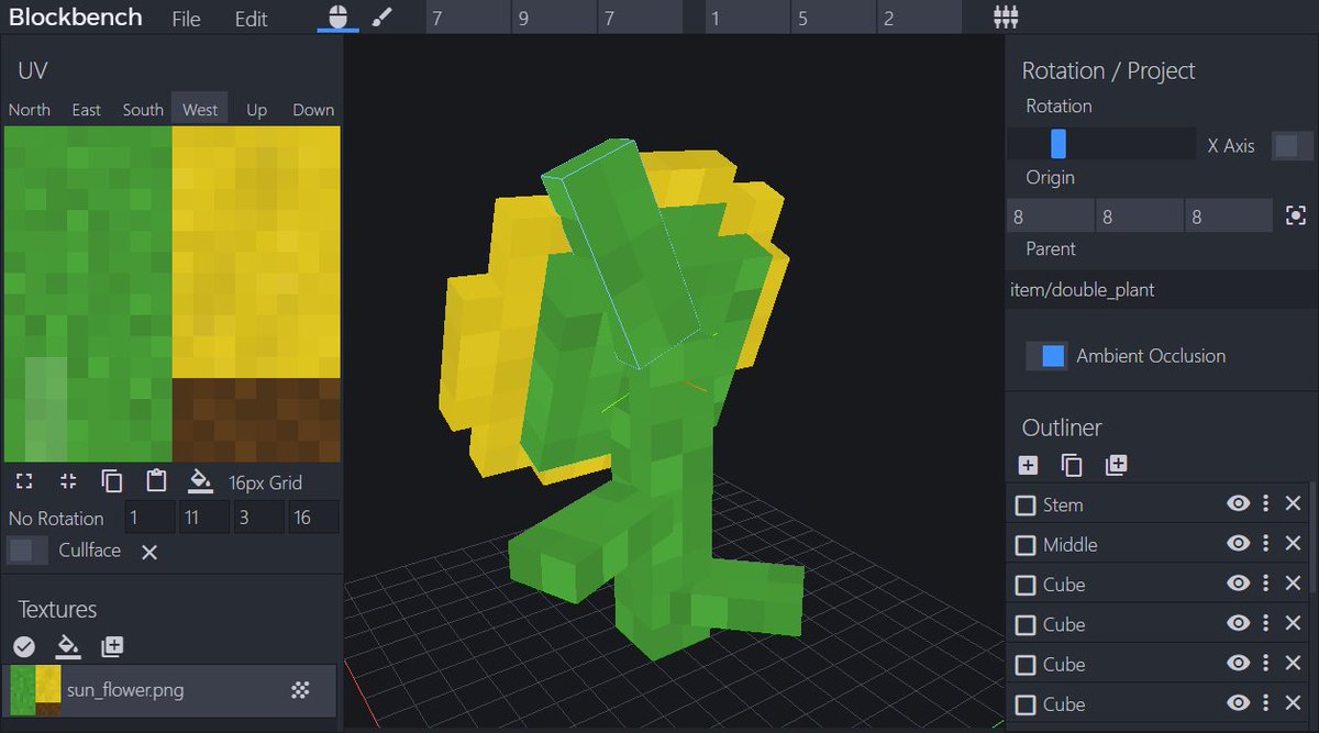 Vanillaburp's tweet image. Hey guys, check out Blockbench, a cool new block modelling tool made by @JannisX11
Get it at: server.zofenia.de/blockbench/ (´∀`)