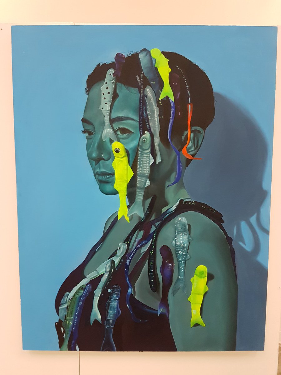 DowntownJasper's tweet photo. As an #OCADU Alumni, it was such an honour to view all the very professional work that @OCAD #GradEx102 had to offer. https://t.co/uGOzWMklq5