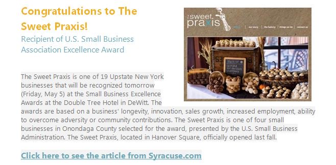 Congratulations, <a href="/TheSweetPraxis/">The Sweet Praxis</a>!! What a "sweet" honor!