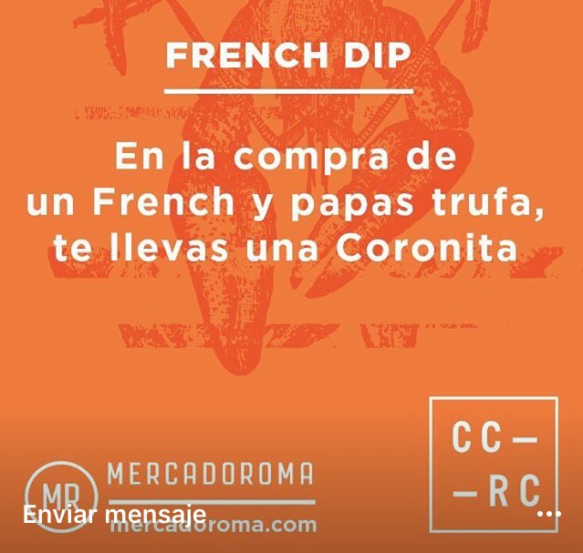FrenchDipMX's tweet photo. Vengan al @mercadoromaMX y aprovechen el último día del @CorredorCRC! Los esperamos 😘😘😘😘 https://t.co/XIat877r2w