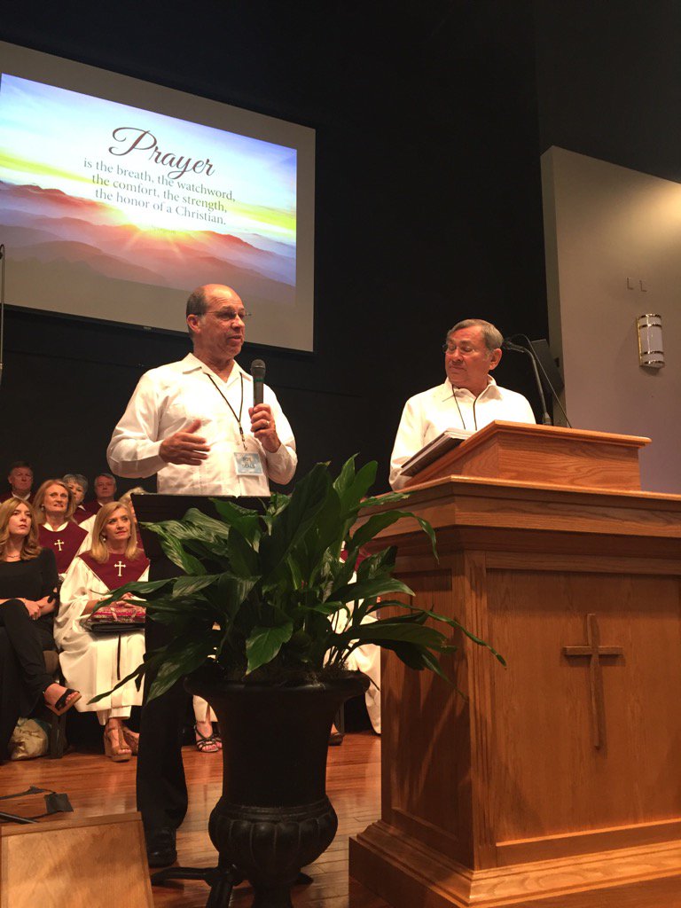 Manuel and I serving  together at Mt Pisgah Baptist Church in Easley SC in their mission conference.
