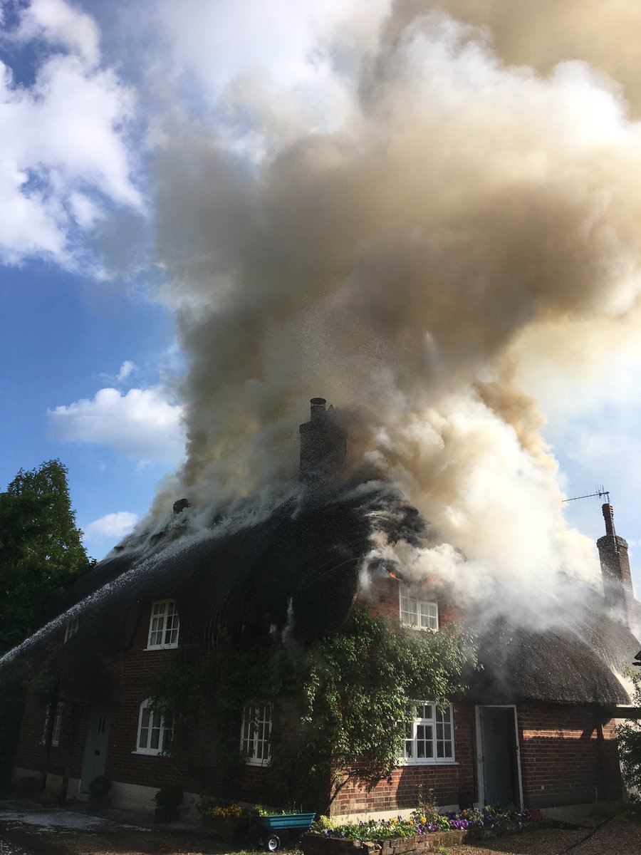 Fordingbridge Fire (@fordingbridge47) on Twitter photo H47P1 & crews from @Hants_fire & <a href="/DWFireRescue/">Dorset & Wiltshire Fire and Rescue Service</a> are currently dealing with a thatch roof fire in #Damerham H47P1 & crews from @Hants_fire & <a href="/DWFireRescue/">Dorset & Wiltshire Fire and Rescue Service</a> are currently dealing with a thatch roof fire in #Damerham