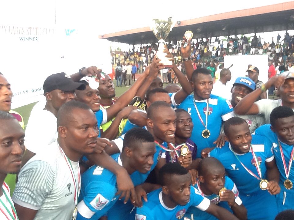 PRinLagos's tweet photo. TOP SNAPS from the Soccer Temple, Agege Stadium.
IT ENDED IN AN EMPHATIC 3-1 VICTORY for THE OLUKOYA BOYS. #2017LSFACup https://t.co/dKPmGo8hOv