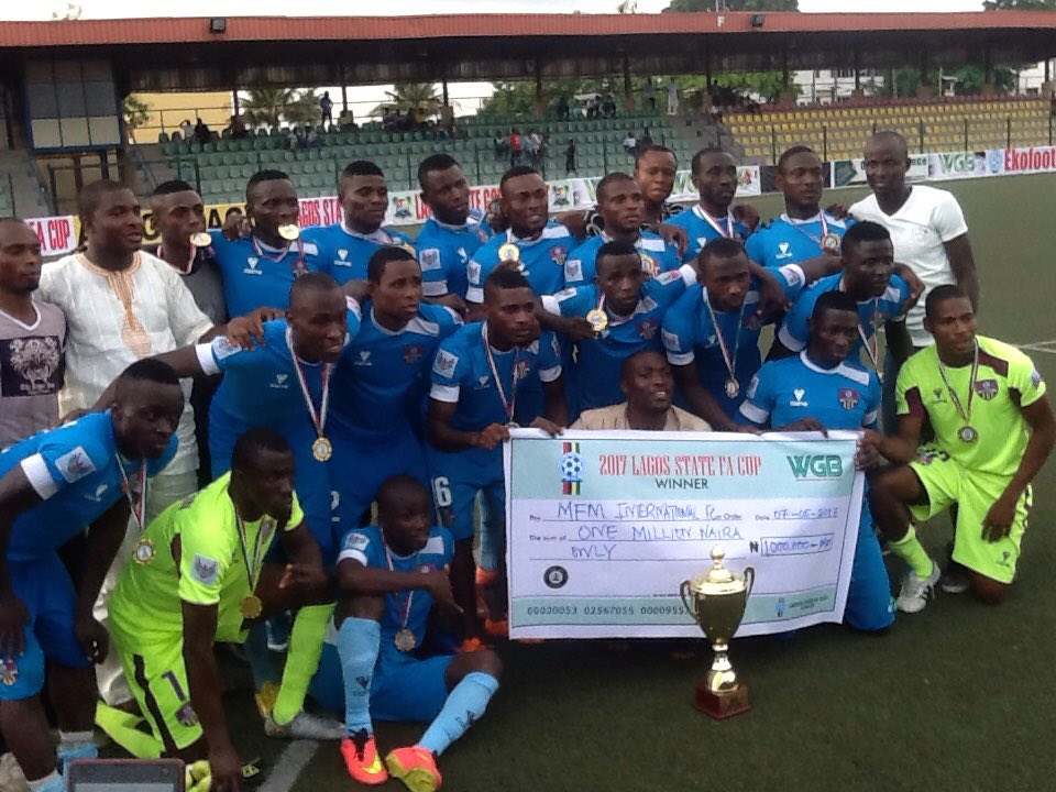 PRinLagos's tweet photo. TOP SNAPS from the Soccer Temple, Agege Stadium.
IT ENDED IN AN EMPHATIC 3-1 VICTORY for THE OLUKOYA BOYS. #2017LSFACup https://t.co/dKPmGo8hOv