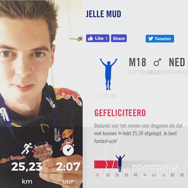 jellemud's tweet photo. Genoten met mijn collega's van een heel mooi event en blij met mijn afstand. #redbull #wingsforliferun #fortheloveofsports #td32 https://t.co/rOs8jayJb2
