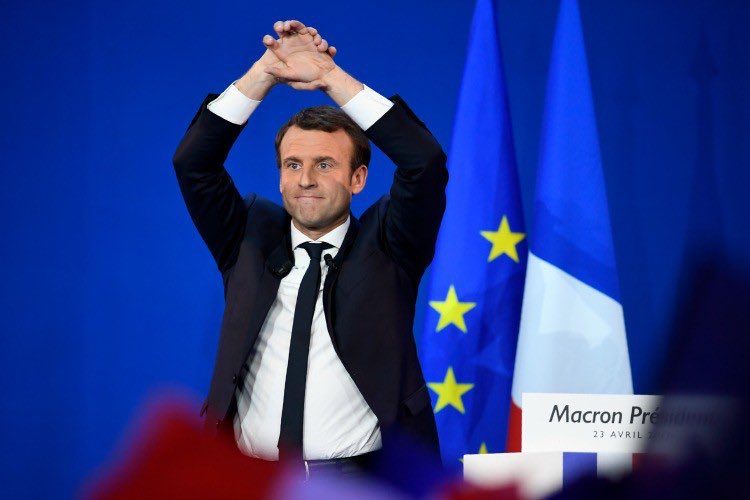 Congratulations to <a href="/EmmanuelMacron/">Emmanuel Macron</a> for his amazing victory and his unwavering commitment to the European ideals. #Presidentielle2017