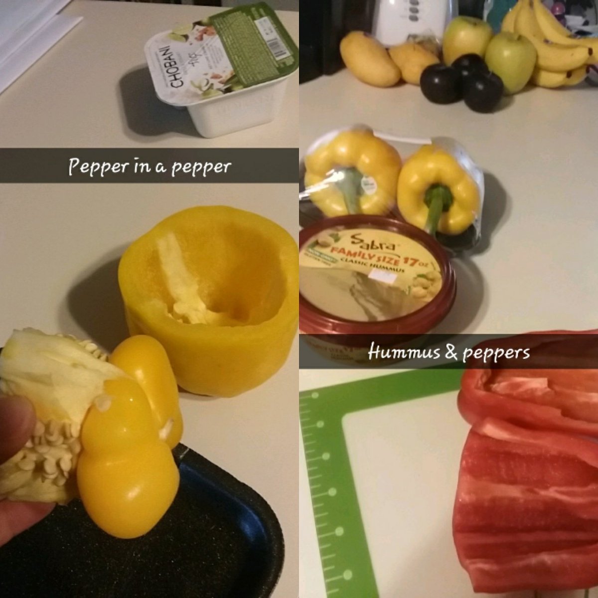 Yberica22's tweet photo. I am a #cookingfiend today #yummy #foodporn #food #ranchchicken #balsamic #chicken #Parmesan #zucchini #redpeppers yellow #peppers #hummus https://t.co/CH1DOXzuoJ