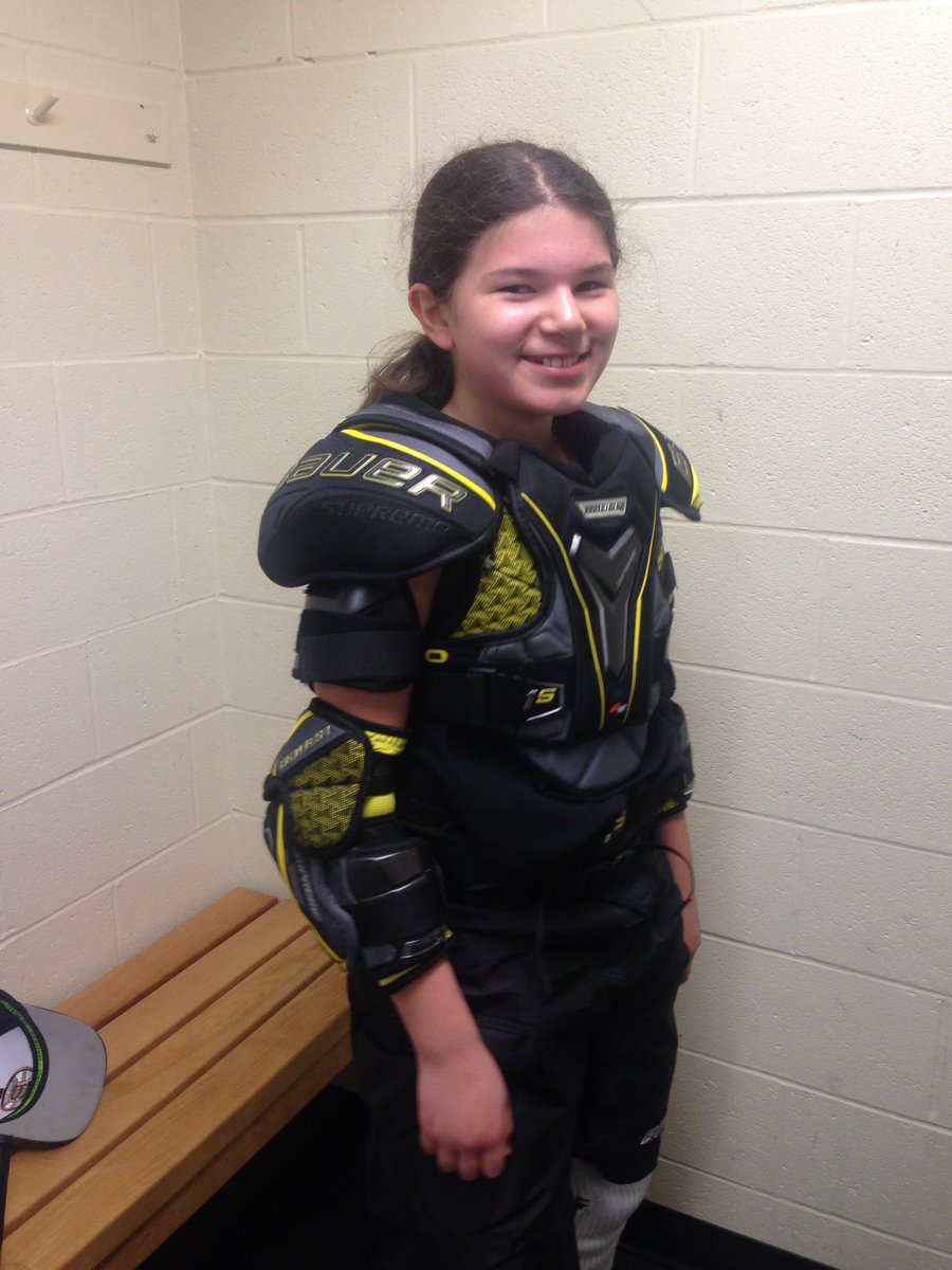 AshleyLenaPaul's tweet image. New gear #Bauer1s protected a slash to the upper arm today