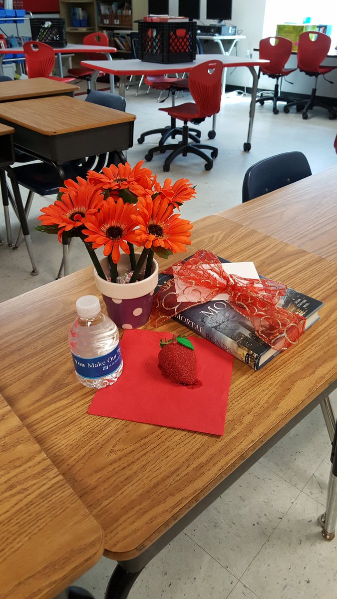 My students showering me with hand made gifts for teacher appreciation. My students Rock!