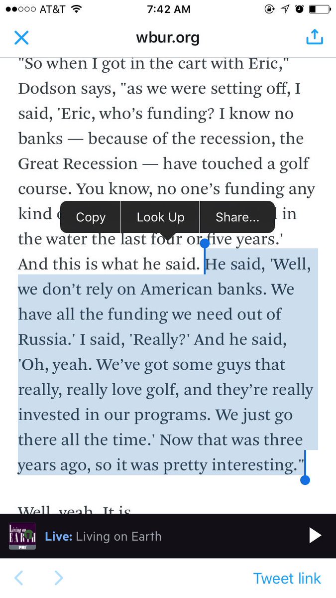 arverta's tweet image. Three years ago, Eric Trump allegedly told an author that all the funding for Trump... ln.is/tjDWL by #Nikluk via @c0nvey