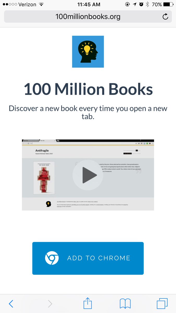 hnshah's tweet image. 100 Million Books buff.ly/2qekgUc #awesomeidea
