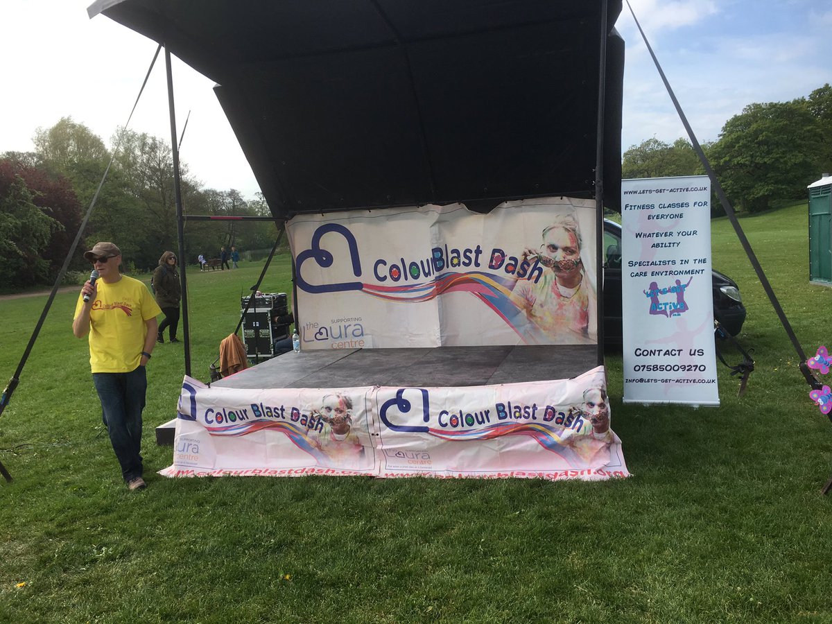 letsgetactiveuk's tweet image. Today at the Colour blast dash at Darley Park. #lauracentre #darleypark