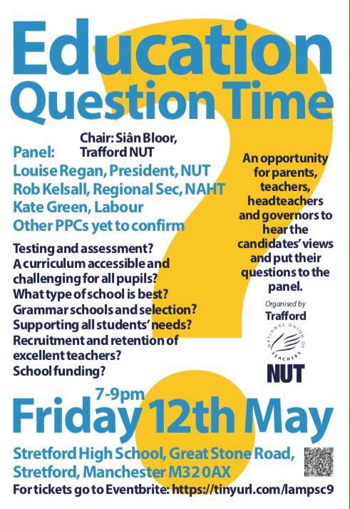 Join us for our ELECTION special! We'll be putting your q's to the candidates for Stretford &amp; Urmston! BOOK NOW!! http/tinyurl.com/lampsc9