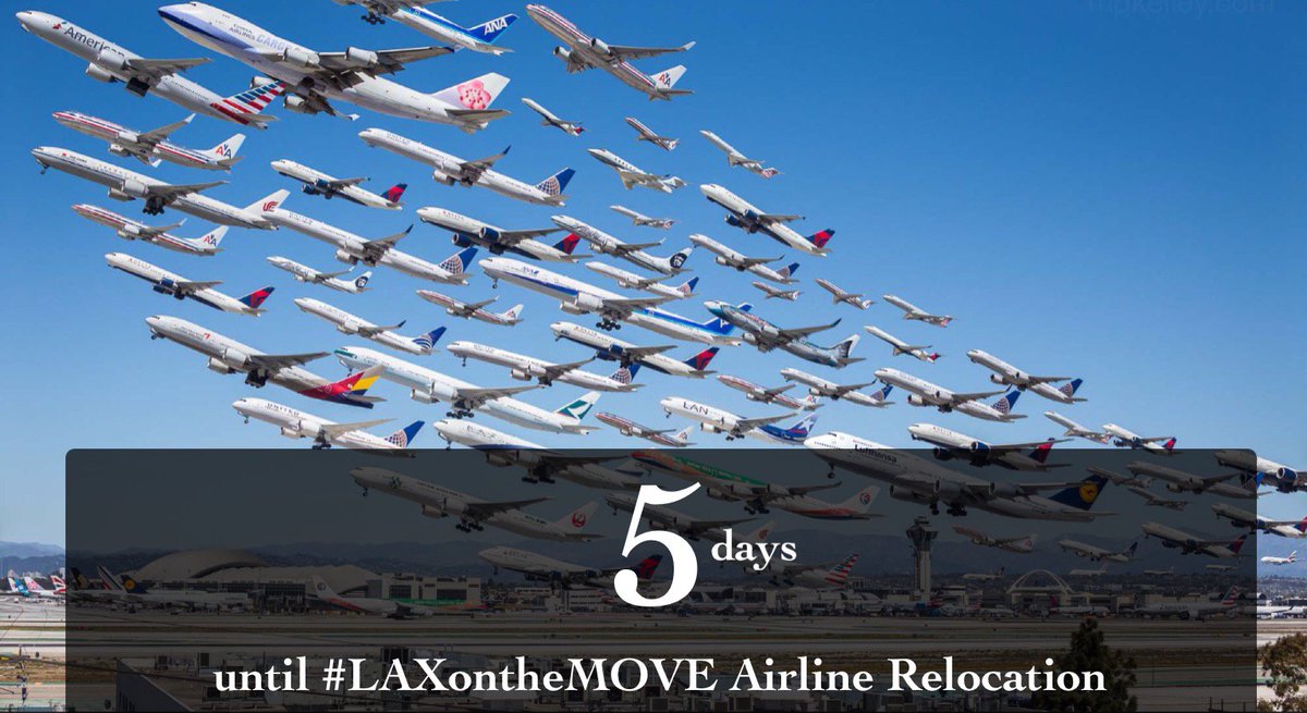 [PIC] 5 days until <a href="/Delta/">Delta</a> moves May 12 from T5 to T2/T3. Other airlines moving too. Contact airlines. ow.ly/lzDv30brvlQ. #LAXontheMOVE