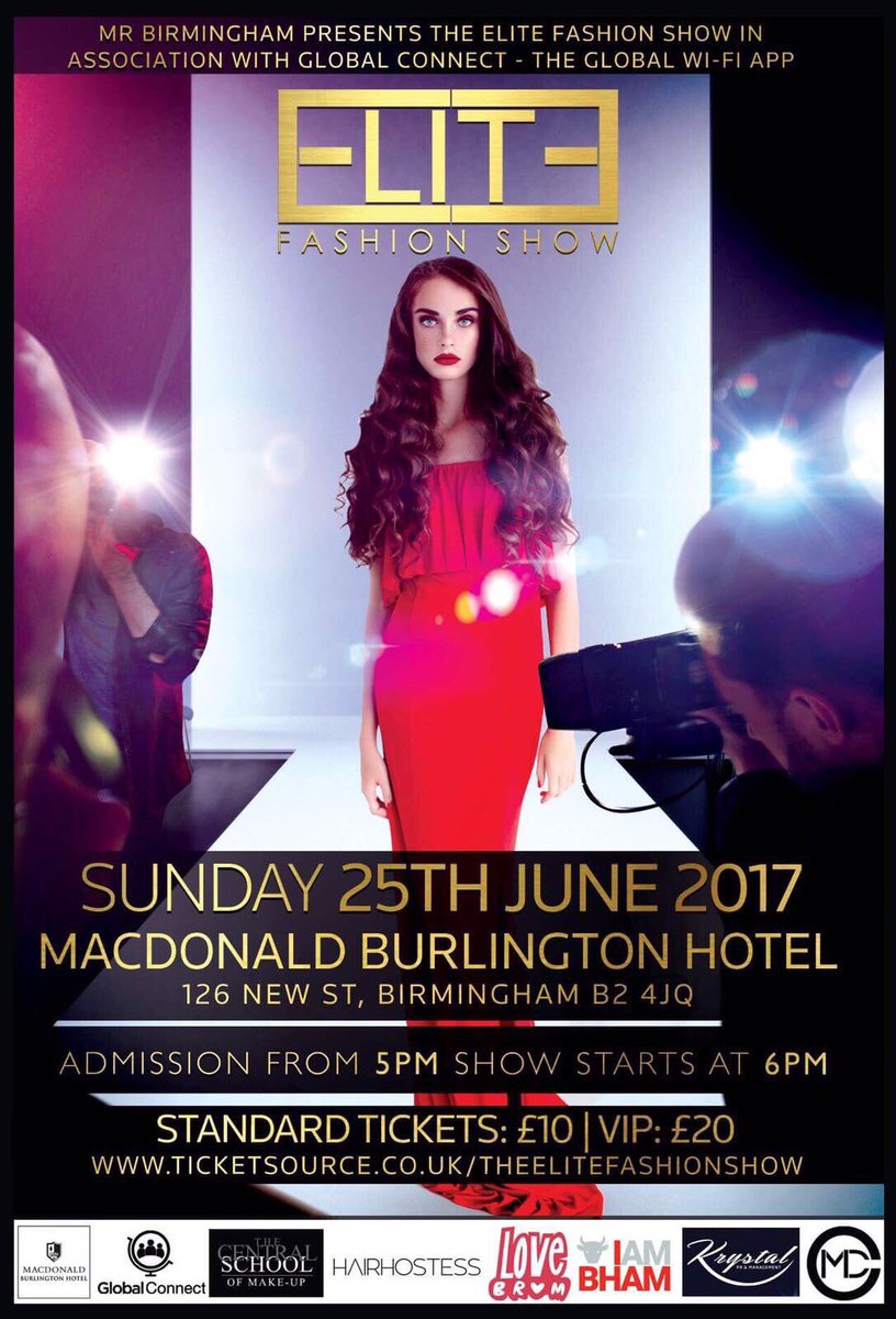 Not long until this years fashion show <a href="/MacBurlington/">Macdonald Burlington</a>! Don't miss an amazing night of #fashion, entertainment and celebrities #BrumHour