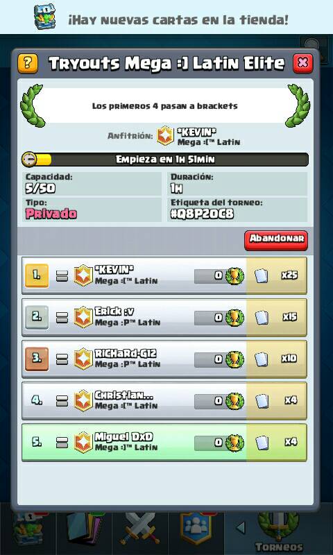 Oportunidad para formar parte de un equipo Competitivo , contraseña: Tryouts1 para el creado por Kevin , contra: TRYOUTS2 para el de Neo