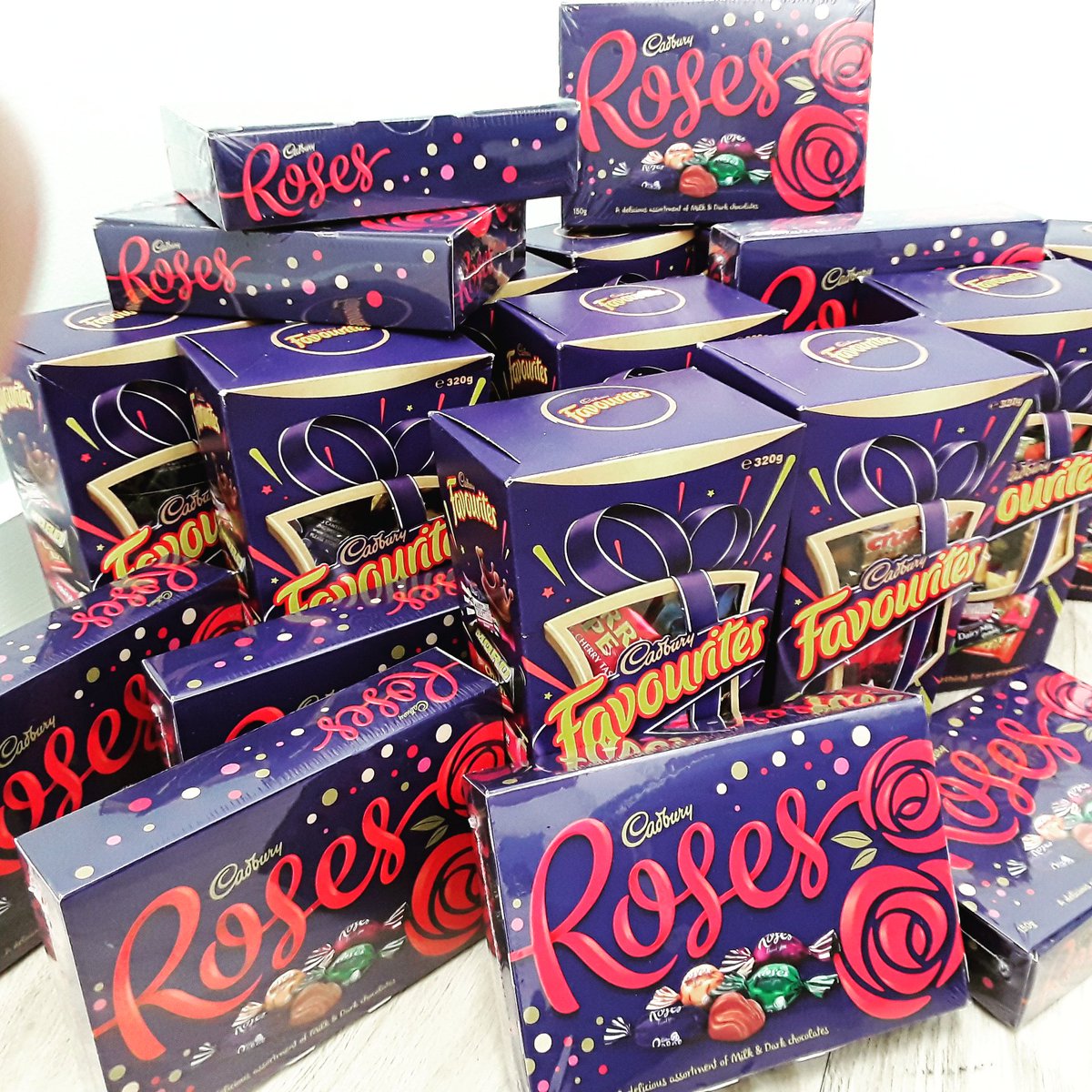 Plenty of chocloates ready for Mothers Day! All Mothers Day bookings receive a complimentary box of chocolates and flower after their float.