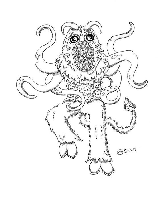cape_mat's tweet photo. "Ogoatant" pencil and ink on paper.
#SciFiSunday #monsters #capeart #dailydoodle https://t.co/7bpUbsg425