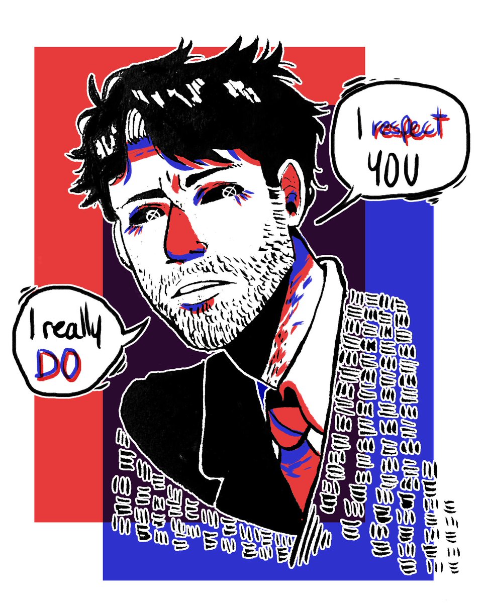 PersonalKay_'s tweet image. A lil thing I inked and then scan and edit it. I really want to do a big thing for the mark tv but ugh, getting back the strength is hard