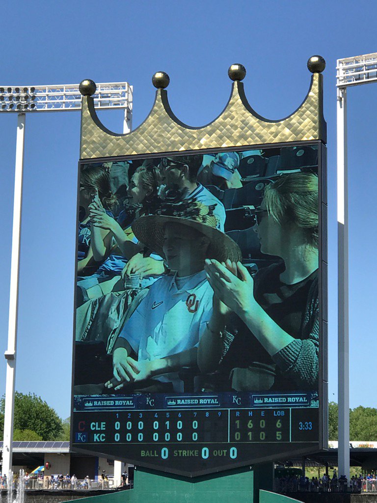 TimCowden's tweet photo. .@realJackCowden owning @Monique_Cowden "Sunday best hat" @Royals #dressedtothenines . #crownvision #comfidence https://t.co/hiUKSeVbu7