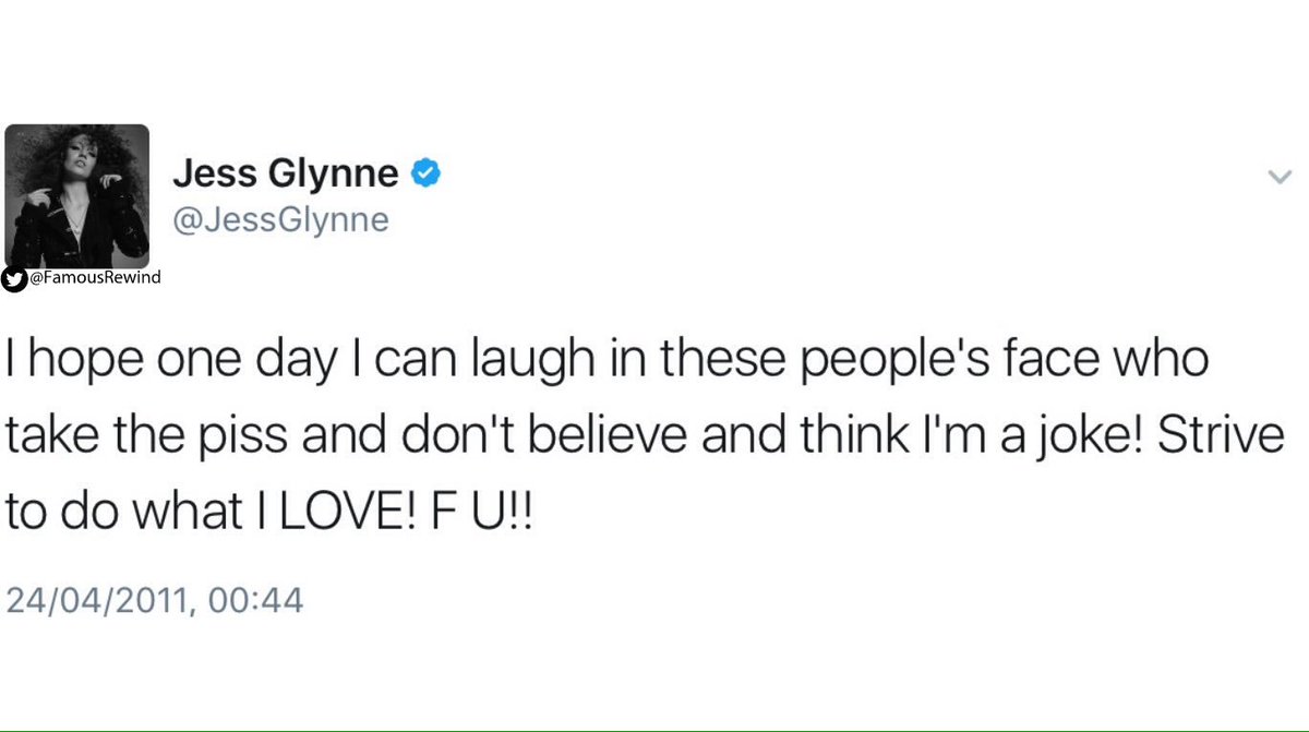 FamousRewind's tweet image. When you believe in yourself, you have 100% of the people you need on your side. 
@JessGlynne back in 2011/12..! ⚡️🔥