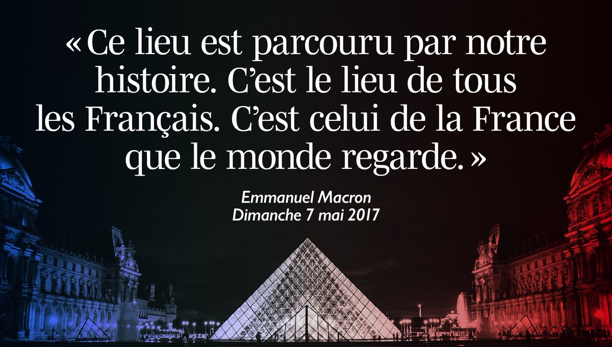 Ce lieu parcouru d'histoire, c'est le lieu de tous les Français.