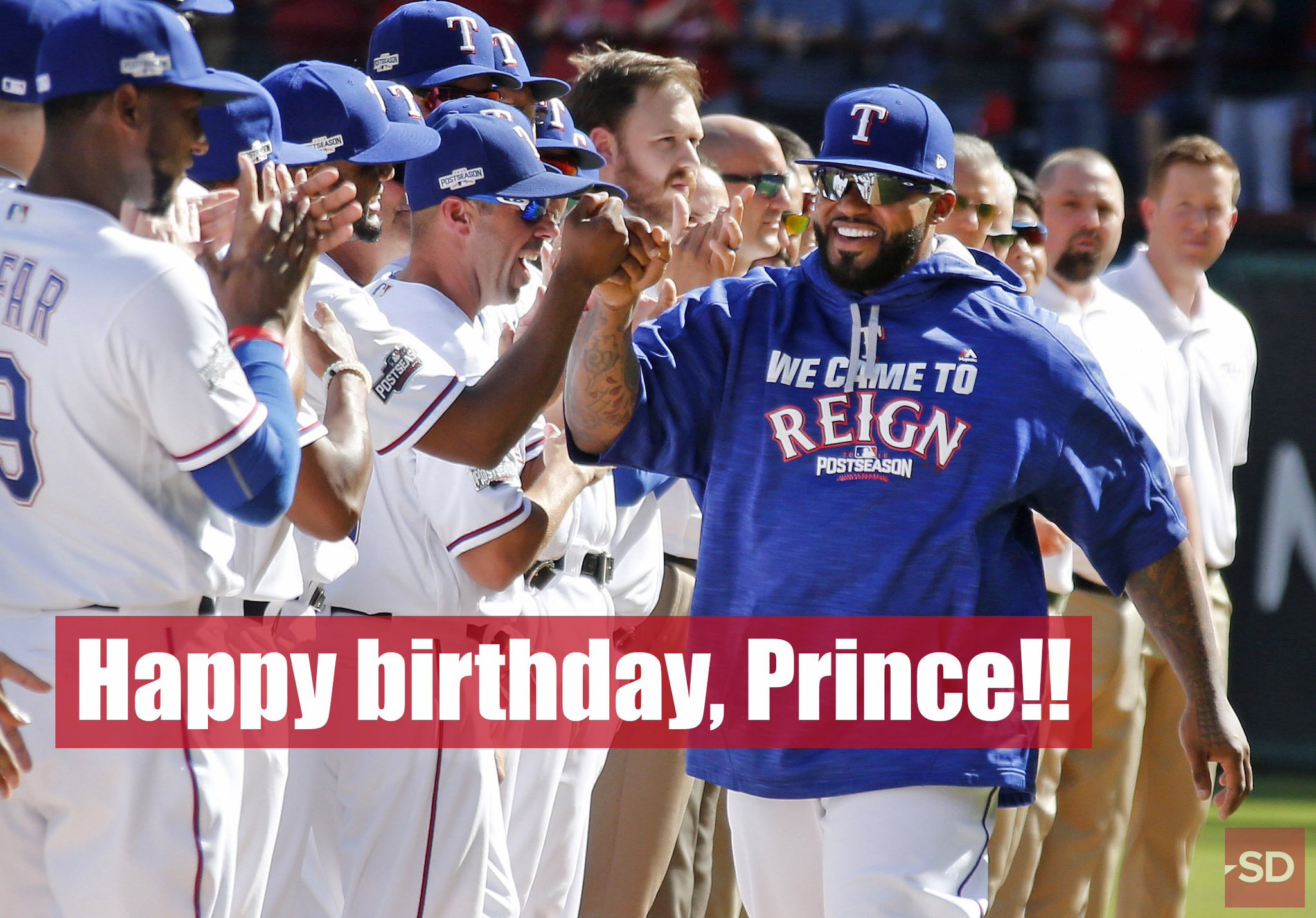 Fist bumps all around for - it\s his birthday!

Happy birthday, big man!  