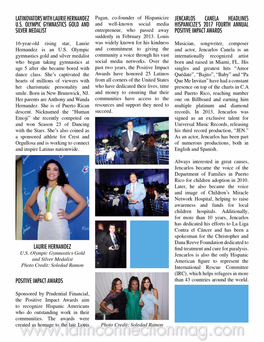 LatinConnection's tweet photo. Erica Cuascut's coverage of HISPANICE 2017! Thank you Erica & Latin Connection Mag team - Luis Castillo y Soledad Ramon! #Hispanicize2017 https://t.co/X3A1fruB2r