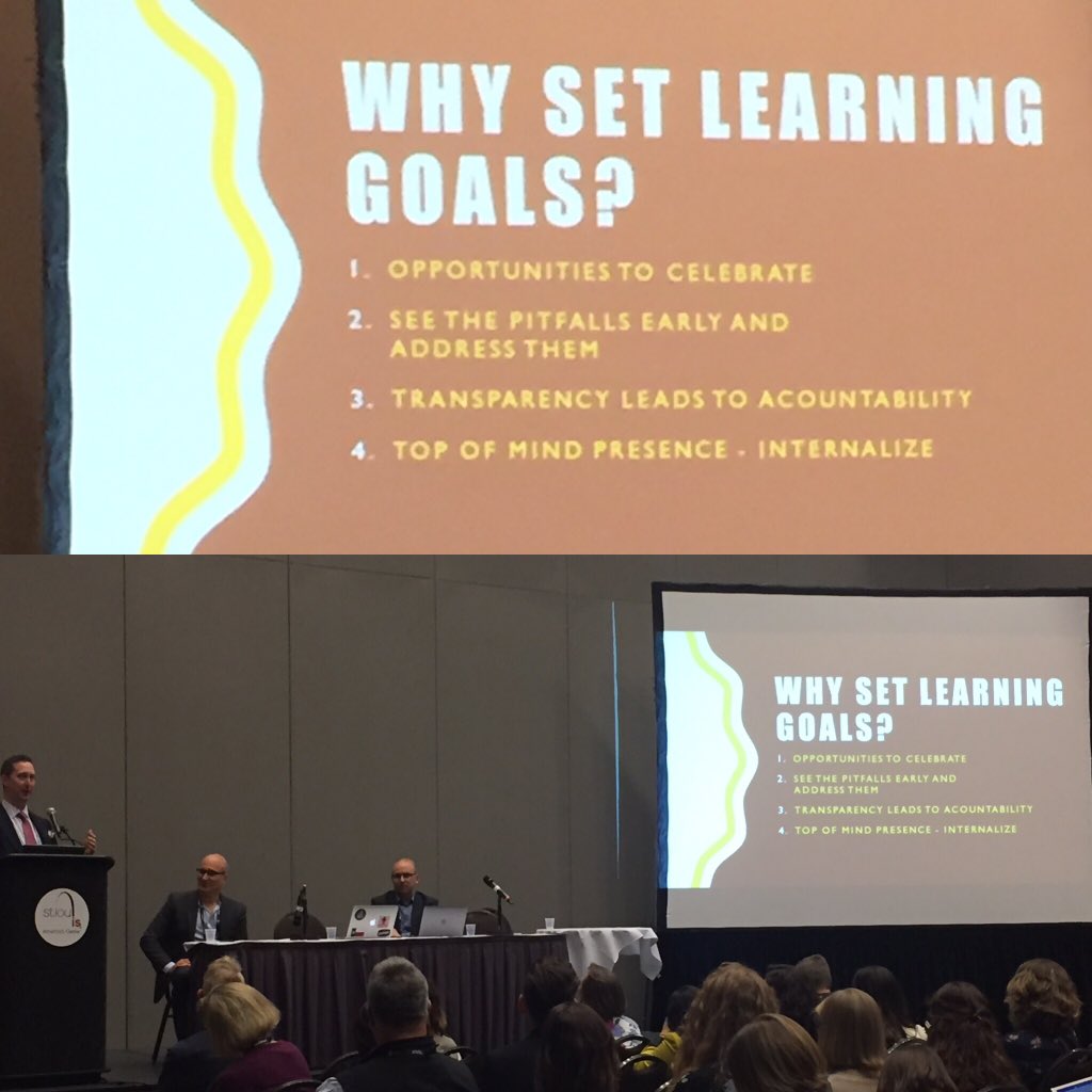 LordCultural's tweet photo. .@alipantar @chr1sm1chaels @AAMers @rjstein @fitbit Split screen technology showing @rjstein presenting why you should set #learning #goals #AAM2017 #DigitalMus https://t.co/GGoAt4wn1T