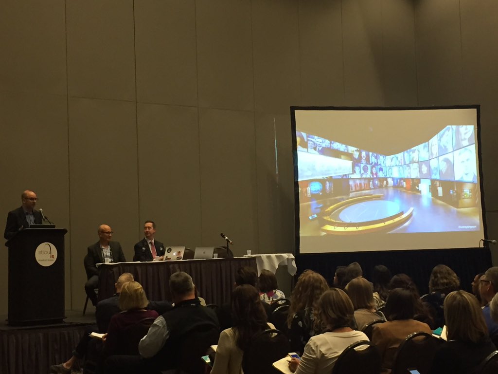 LordCultural's tweet photo. .@alipantar @chr1sm1chaels @AAMers @rjstein @fitbit @coreytimpson @CMHR_News @coreytimpson discussing the powerful alcoves & the use of #media @CMHR_News #DigitalMus #AAM2017 https://t.co/P07qyUAvWt