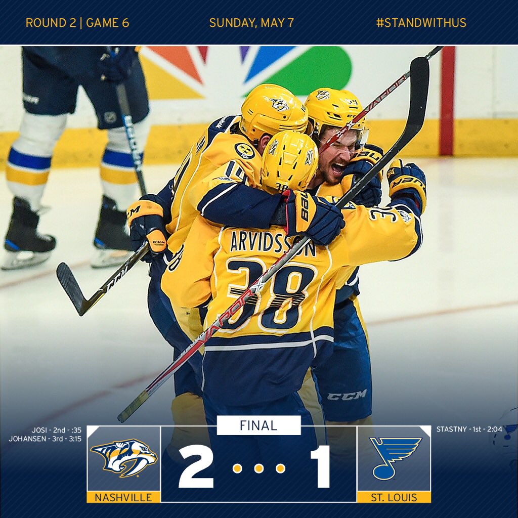 Oh yes we did. #Smashville #Preds