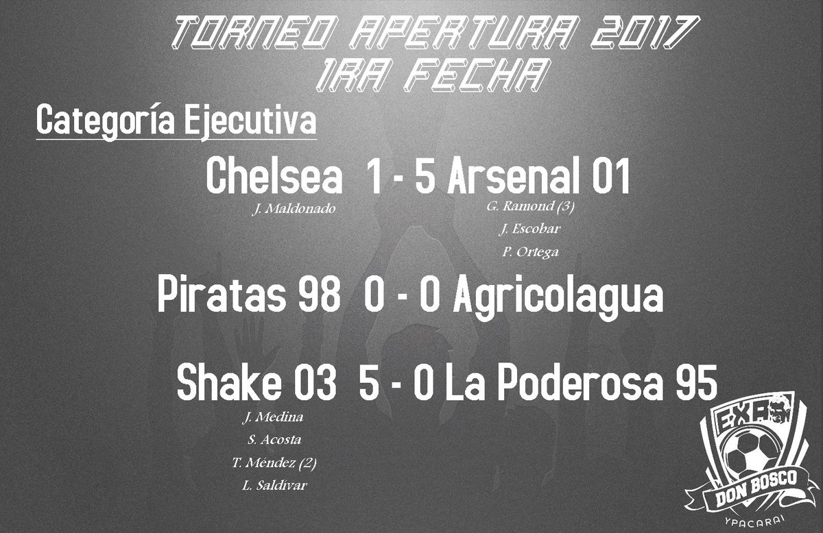 exacsdby's tweet photo. Resultados de la primera fecha del #ExaPionero https://t.co/JnNfbMbdMI