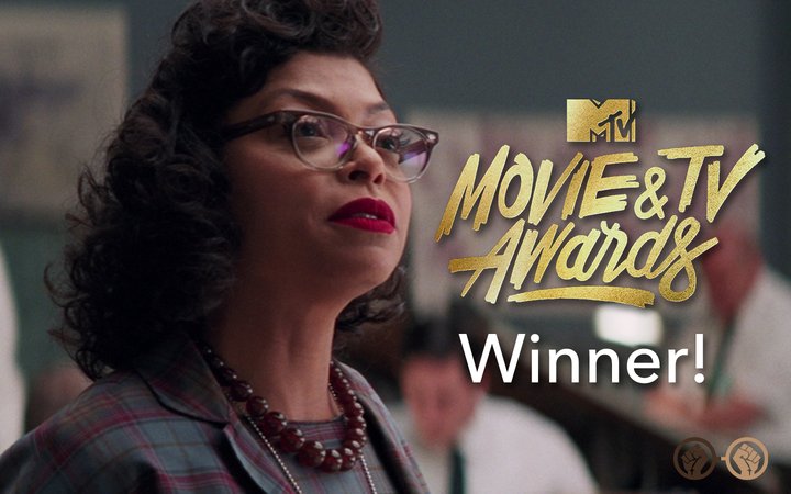 Congrats to 'Hidden Figures' for winning the Fighting the System award! #MTVAwards