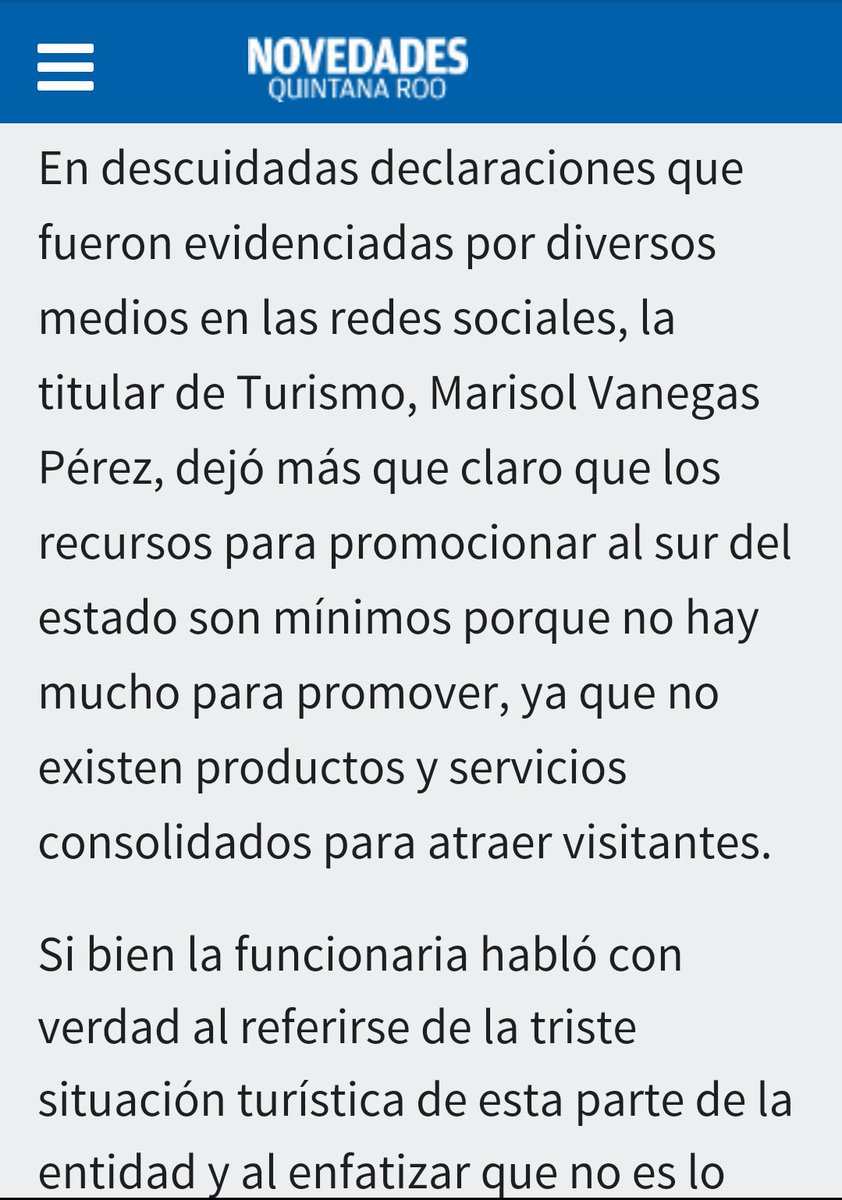 LaUbreNojoch's tweet photo. @CarlosJoaquin sinceramente preocupado x la selección d personal. Sin nativismos hay q conocer + q zona hotelera CUN https://t.co/nPloauHs9c