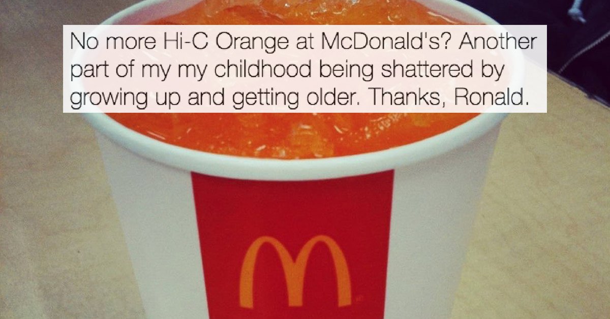theCHIVE's tweet photo. McDonald’s is taking away the most nostalgic drink on their menu and people are losing their minds https://t.co/XUDd0Tsoqq https://t.co/zQ5SdyOoKB