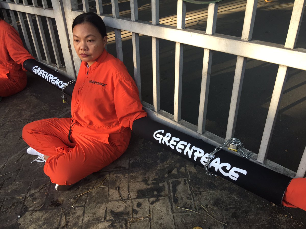 gpph's tweet photo. Our protest stems from the CA's decision to reject @iamGinaLopez as head of the @DENR_Official last week. #defendDENR #Resist #ResistOften https://t.co/up5WH3PdYm