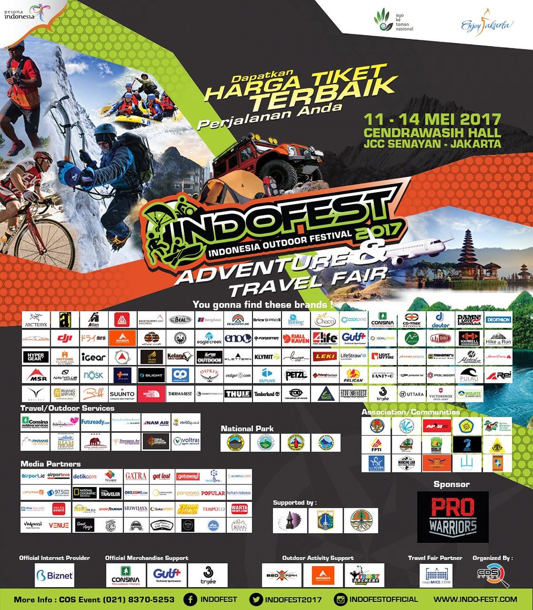 Pemburuuuuu!!!
Indofest yang kamu nantikan hadir kembali!
11-14 Mei 2017 di JCC Senayan, pastikan ajak teman-teman mu!! #indofest2017