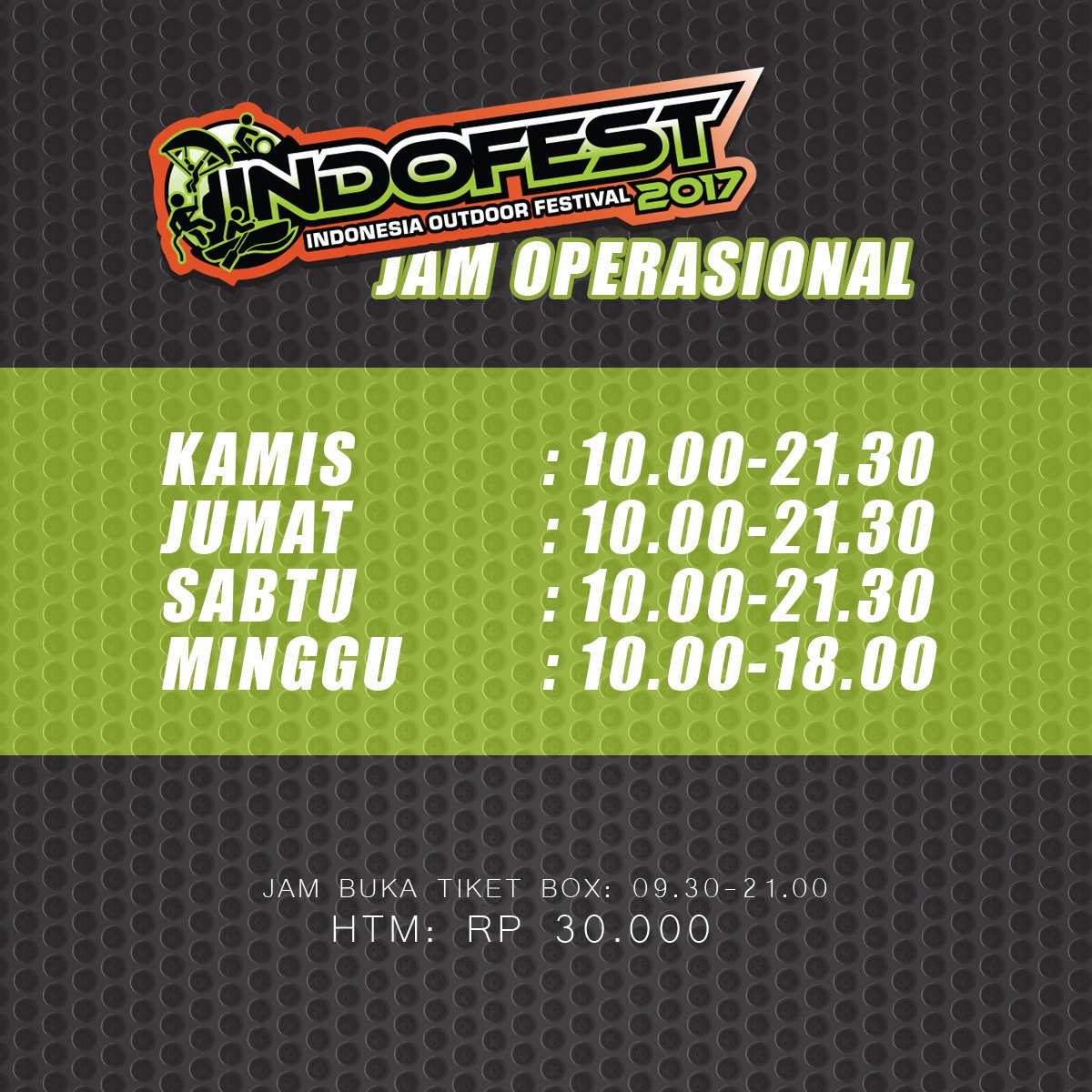 Kuy dicatatss..jgn sampe lupa #indofest2017