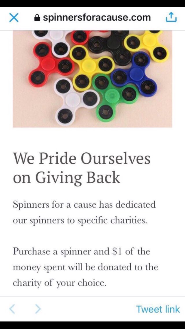 spinforacause tweet picture