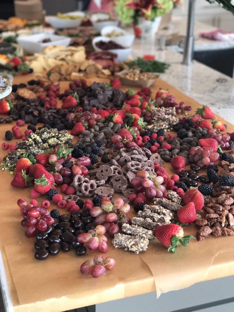 Kitdepaolo's tweet photo. The 12' #charcuterie board to feed 40! Anderson Bridal Shower success #bigcharcuterie #bridalshower #partyideas #plusdessert #fingerfood https://t.co/tkXOnC7Qe9