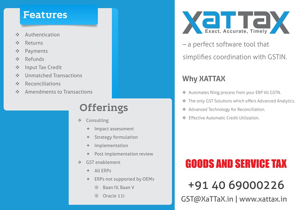 Sailotech's tweet photo. GST transactions are just a click away - Explore XaTTax .
#GST #GSTtool #GSTSoftware #GSTPlateform #xattax https://t.co/Fdfj7K6gmc