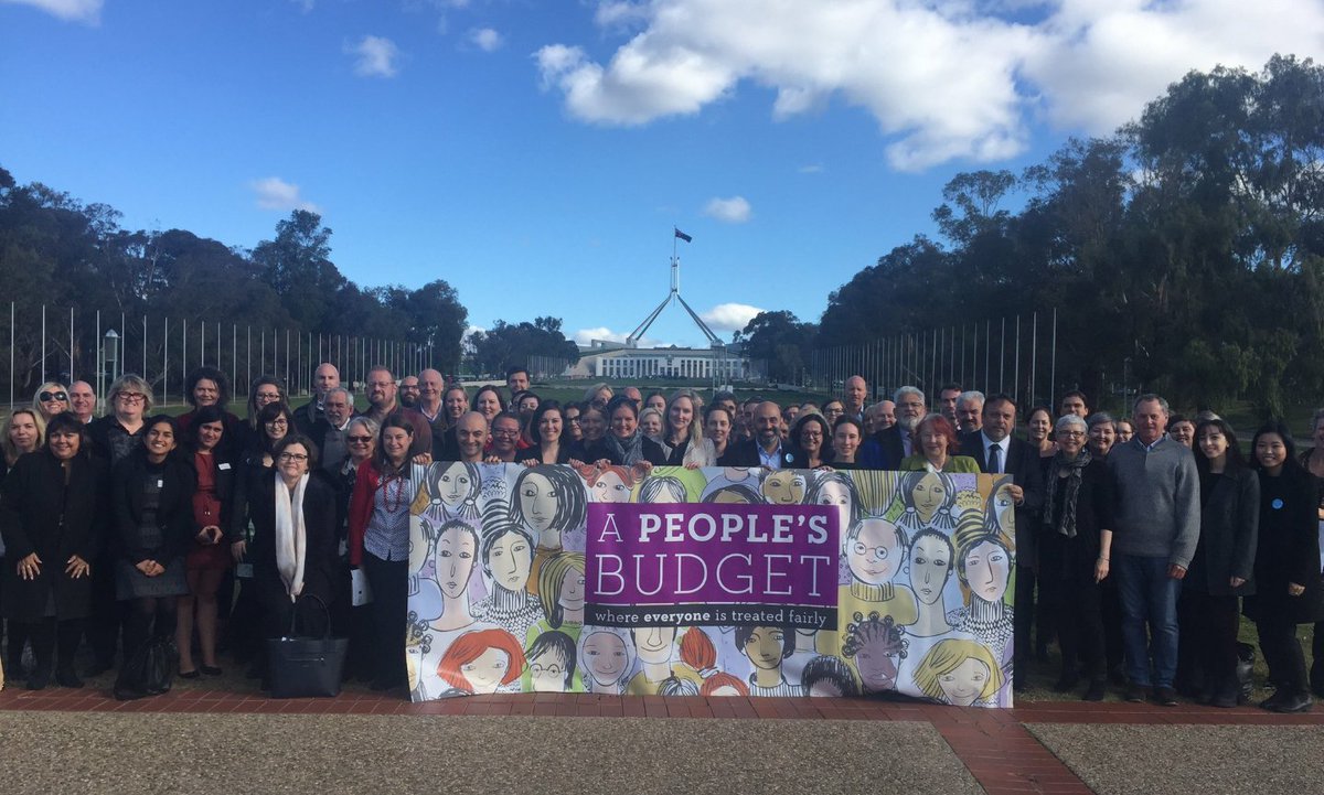 Every organisation that came together for #peoplesbudget. What an incredible day